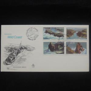 ZS-P199 TRANSKEI - Fdc, Paintings Jocaranda Wreck, Nature, Wild Coast 1980 Cover