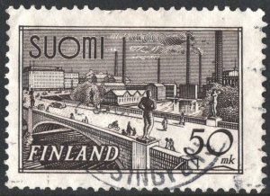 Finland SC#239 50 mk Tampere Bridge (1942) Used