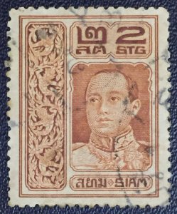 Thailand Siam 1912 King Vajiravudh 2s Thai postmark SC#145 T2760 see image