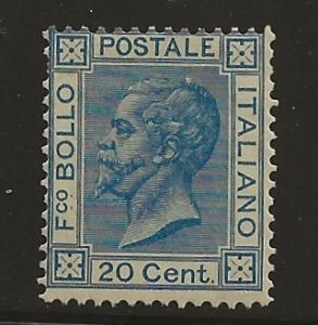 Italy 35 1867  20c  fine mint  OG -hinged