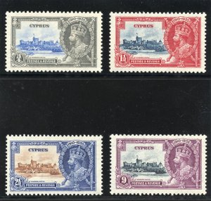 Cyprus 1935 KGV Silver Jubilee set complete superb MNH. SG 144-147. Sc 136-139.