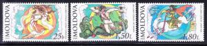 Moldova issue of 2000 Fairy Tales Complete XF/NH(**)