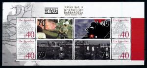 [78479] Gambia 2008 World War II Operation Barbarossa Sheet MNH