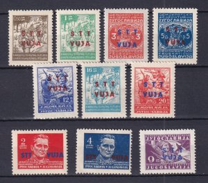 1949 - Yugoslavia Trieste (ZoneB) - Sc# 5-14 - MNH**