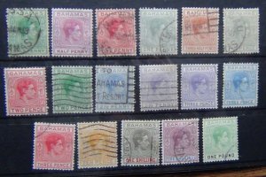 Bahamas 1938 - 1952 set to £1 Used