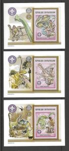 2002 Boy Scouts Central Africa lillies 3 SS