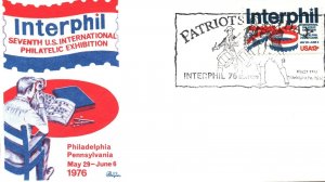 INTERPHIL 7th U.S. INTERNATIONAL PHILATELIC EXHIBITION - PATRIOTS DAY MAY 311976