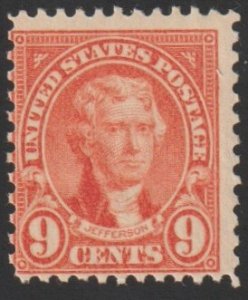 SC# 641 - (9c) - Jefferson, MNH single