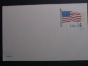 ​UNITED STATES-1987-UNITED STATES FLAG -MNH-POST CARD-VF WE SHIP TO WORLD WIDE