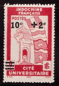 French Indo-China Scott B22 surcharged semi-postal stamp NGAI