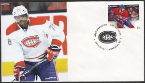 CANADA Sc #2671 (44) MONTREAL CANADIANS P.K. SUBBAN on FIRST DAY COVER