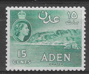 ADEN SG52 1953 10c BLUE-GREEN MNH