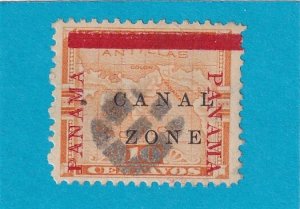 CANAL ZONE 13A USED ANTIQUE VARIETY