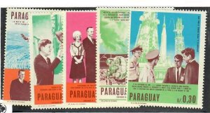 Paraguay; Scott 1041-1045; 1967; Unused; NH; JFK