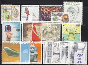 MEXICO [1981] Jahr ex ( **/mnh ) beachtlich