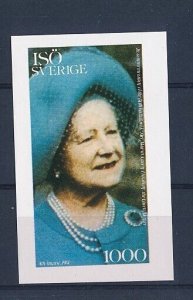 D160352 QE The Queen Mother 80th Anniv. S/S MNH Proof Isö Sverige