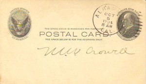 United States California Alhambra 1904 duplex  1885-1909  Postal Card.