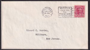 1923 Sc 561 9c Jefferson FDC Washington DC cancel to Worden CV $190 (1L