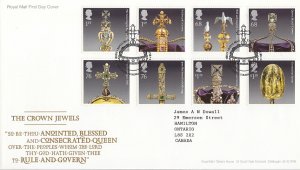 Great Britain 2011 FDC Sc #2931-#2938 British Crown Jewels