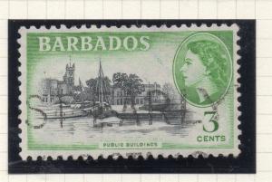 Barbados 1952-53 Early Issue Fine Used 3c. 296865