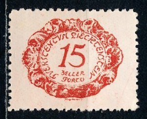 Liechtenstein #J3 Single Unused