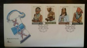 Transkei 1987- 1991 Beadwork Blankets Marine Life Seafood Parasitic Plants FDC 