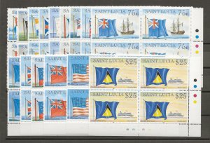 ST LUCIA 1996/97 SG 1141/55 MNH Cat £140