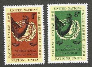 United Nations Scott 88-89  MNH  Post Office fresh