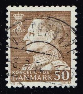 Denmark #438 King Frederik IX (non-fluor); used (0.25)