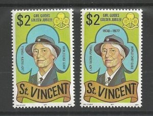 1977 St Vincent 50th anniv Girl Guides ERROR missing death date