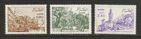 Algeria MNH sc# 687-9 Mosques 2014CV $4.00