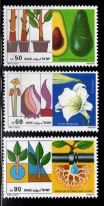ISRAEL Scott 1004-1006 MNH**  stamp  set without tabs