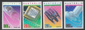 AUSTRALIA 1987 TECHNOLOGY Set Sc 1036-1039 MNH