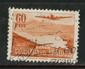 Ecuador Scott C264 used airmail stamp 1954