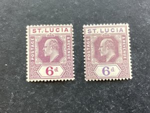 ICOLLECTZONE St Lucia 61 & 61A Fine NH