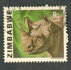 Zimbabwe #419 used single