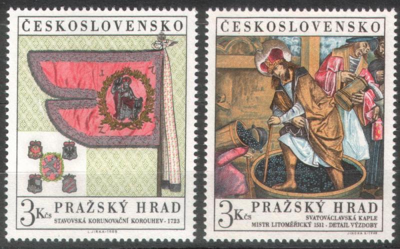 Czechoslovakia 1969 Sc#1626-1627 Pofis 1766-1767 MNH