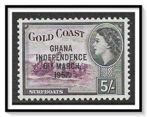 Ghana #12 Overprinted Independence MNH