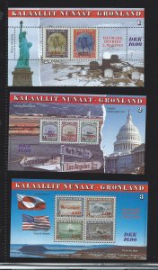Greenland sheetlet mnh sc 293-295