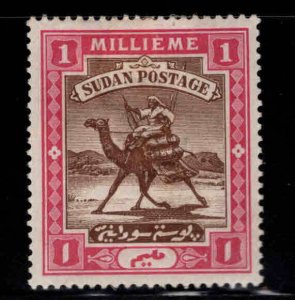 SUDAN Scott 9 MH* Camel mail stamp wmk 71