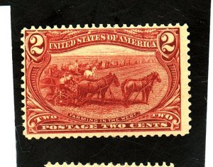 286 MINT FINE OG LH Cat $25