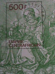 EMPIRE CENTRAL AFRICA-1979 -HOLLY FAMILY-BY DURER-VIRGIN & THE CHILD CTO S/S