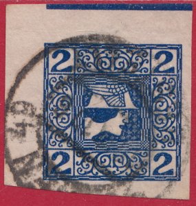 Austria - 1910 - Scott #P15b - used - Mercury - corner stamp with border line