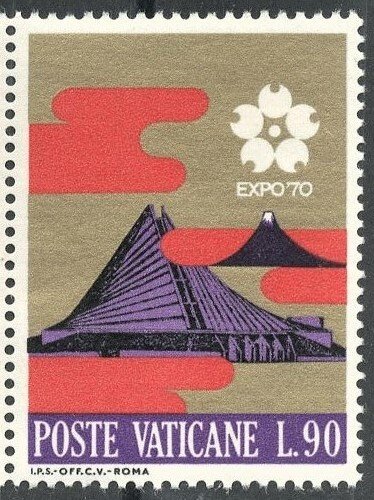 VATICAN CITY #482 - MINT NH PAIR - 1970 - VAT033