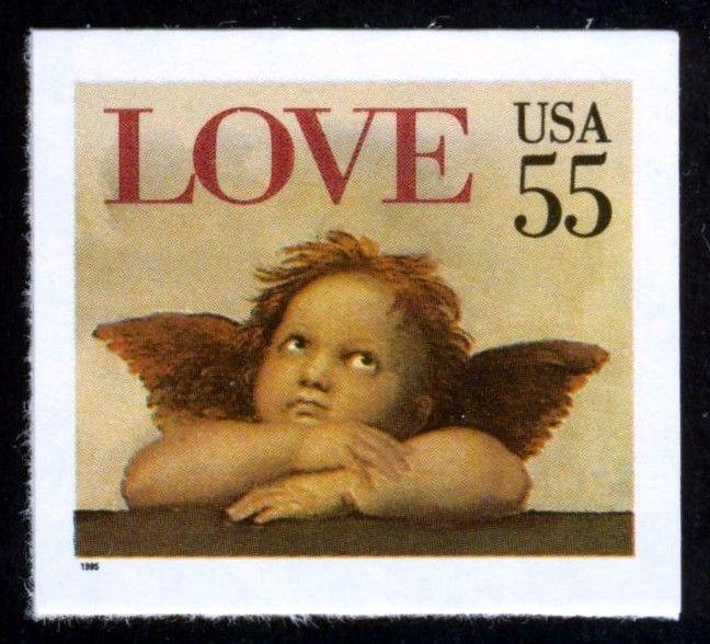 LOVE STAMPS - 14 different vintage U.S. postage stamps - Mint condition