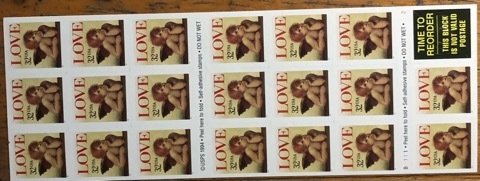 Scott 3030a 32c Love Cherub Mint Booklet of 20