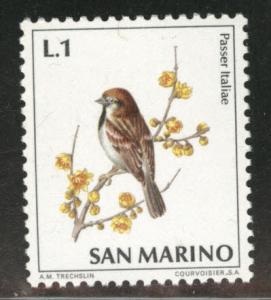 San Marino Scott 777 MNH** 1972  bird stamp