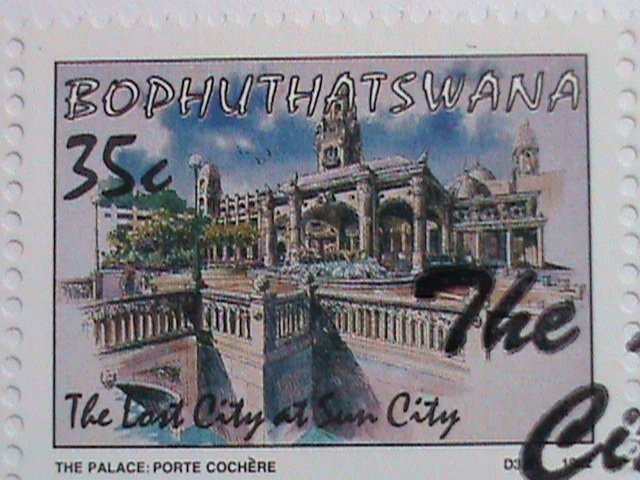 BOPHUTHATSWANA -FDC 1992 SC#282 THE LOST CITY AT SUN CITY-MNH-VERY FINE