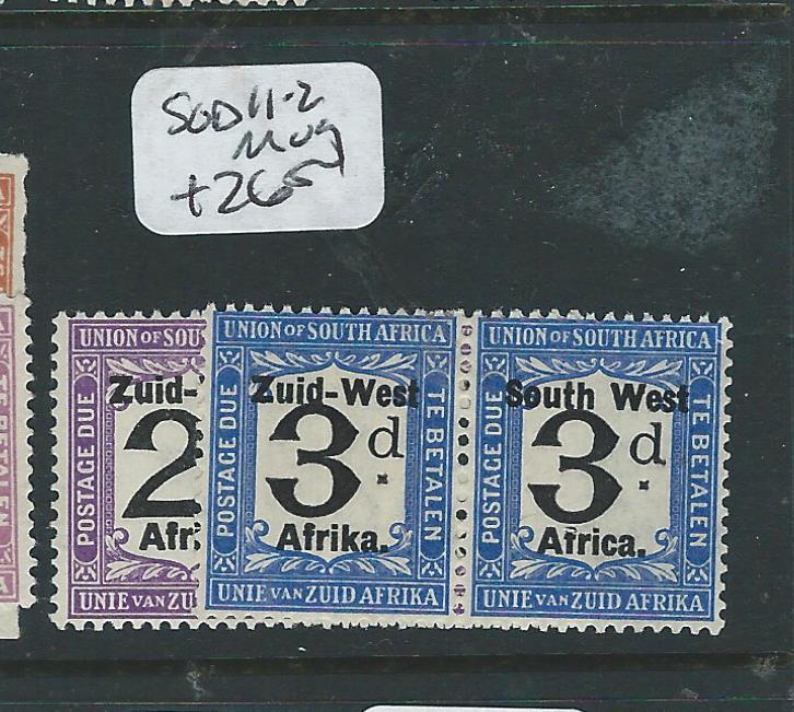 SOUTH WEST AFRICA (P2007B) POSTAGE DUE SG D11-2   MOG