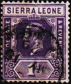 Sierra Leone. 1912 1d S.G.132a Fine Used